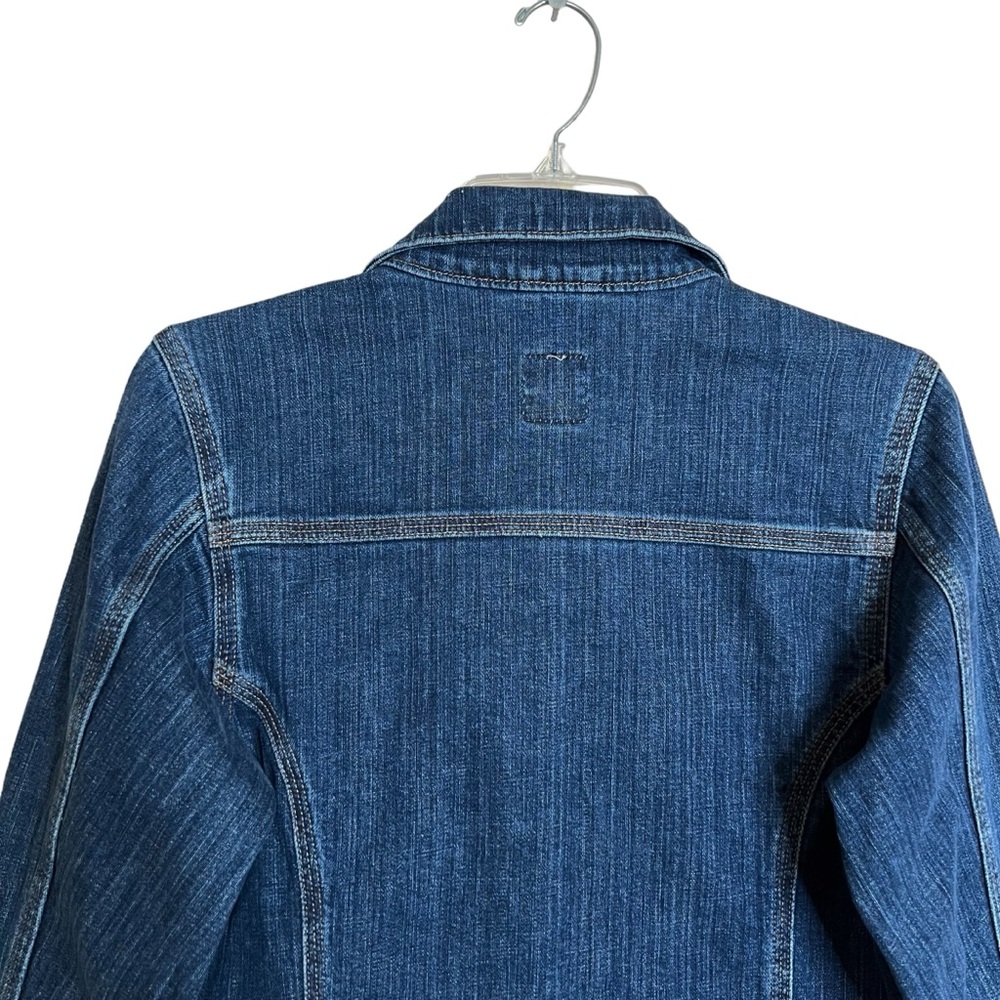 Carhartt Womens Denim Trucker Jacket XS Blue Snap Front Classic Staple Heritage - Picture 5 of 9